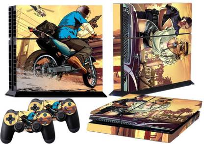 KUMAR GTA - 5 Theme Skin Sticker Decal Skin Full Body Cove Skin Sticker Cover for PS4  Gaming Accessory Kit