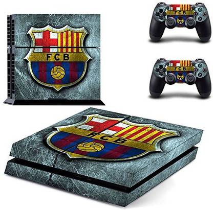 KUMAR Skin Poster FC - Barcelona Theme Skin Sticker Decal Skin Full Body Cove Set Compatible with 3M Skin Sticker Cover for PS4 Gaming Accessory Kit