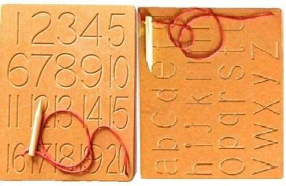 IJARP Small Alphabet Letters And Number Writing Correct Way To Practice Wooden Boards For Learning Kids