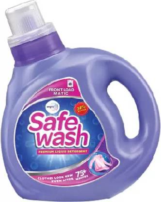 SafeWash Matic Front Load Liquid Detergent (1 L) Multi-Fragrance Liquid Detergent