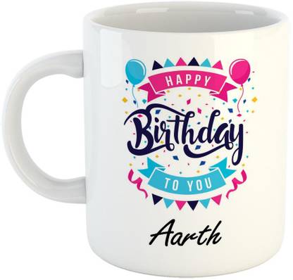 FABTODAY Best Gift for Birthday, Name - Aarth Ceramic Coffee Mug