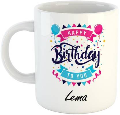 FABTODAY Best Gift for Birthday, Name - Lema Ceramic Coffee Mug