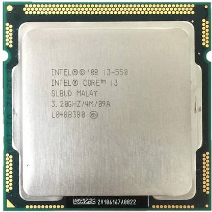 Intel 1st Generation Core i3 550 Processor LGA 1156 Supported 3.2 GHz LGA 1156 Socket 2 Cores 4 Threads 4 MB Smart Cache Desktop Processor