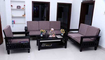 Kendalwood Furniture 6 Seater Sofa with Center Table Fabric 3 + 2 + 1 Sofa Set