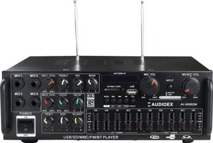 AUDIOEX Stereo Karaoke Amplifier 10 Band Equaliser Sound Control Analog Sound Mixer