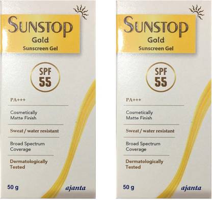 SUNSTOP Sunscreen - SPF 50 PA+++ Gold Sunscreen Gel