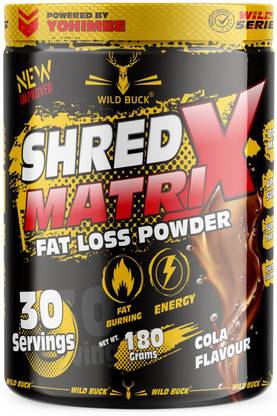 WILD BUCK Shred Matrix For Weight Loss,High Energy,Metabolism Booster & Appetite Suppression