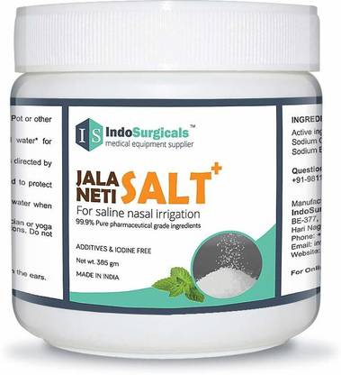 IS IndoSurgicals Jala Neti Salt Plus, 385 gm (3 Pack)