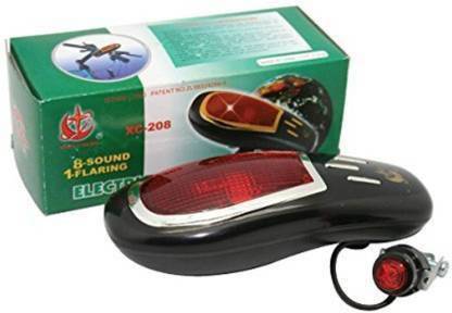 FLENGO Bicycle Electronic Horn 8 Sound, 1 Flaring (with Lightning) Bell Bell