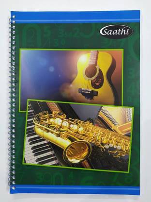 Saathi Spiral A4 Notebook Ruled 240 Pages