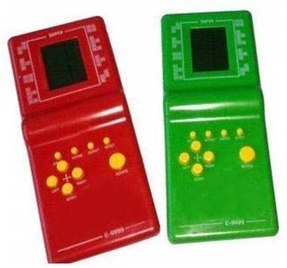 RHONNIUM XII-49 Hand Held 9999 in 1 Brick Game for Kids with Tank Fighting, Car Racing, Shooting II, Pin Ball II, Shooting I, Cross The Fire Line, Galaxian Dragon, Pearl Shooting Brick