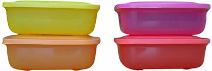 TUPPERWARE Rectangular Lunch Mates 4 Containers Lunch Box