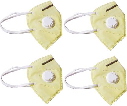 Shop & Shoppee KN95 with Respirator Filter Anti Infection Anti-Pollution Breathable Respiratory Face Mask-4 Mask SnSM30_KN95Cr4 Reusable, Washable