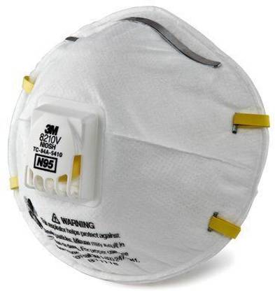 3M Safety Disposable Particulate Respirator 8210V, NIOSH Approved N95