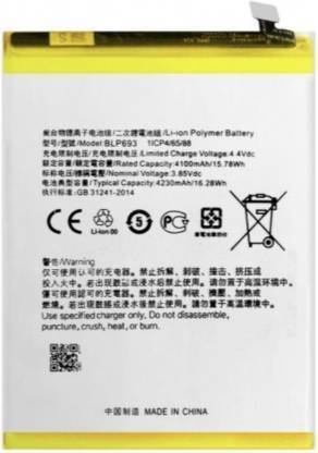 Bluzzo Mobile Battery For  Oppo Oppo Realme 3 Oppo A3S Oppo A5 Realme 2 (BLP693) 4100 mAh Battery