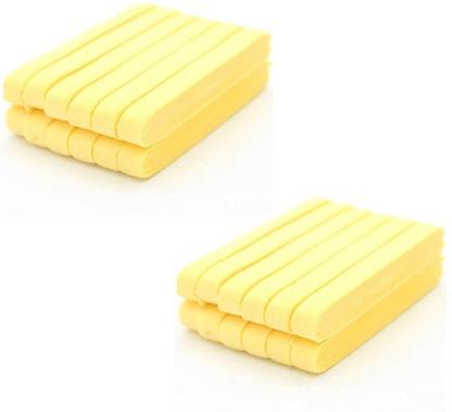 Uniqon (Pack Of 24 Pcs) Magical Stick Double Sided Face Compressed Facial Wipes Cleaning Washable Puff Sponge Scrubber/Scrub Pad