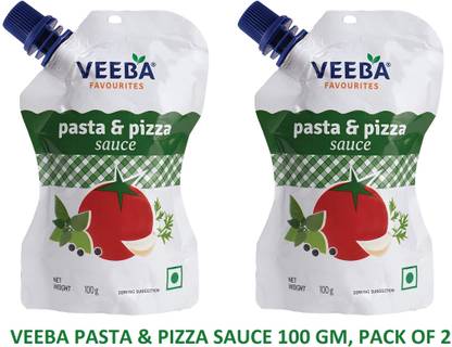 VEEBA PASTA & PIZZA SAUCE 100 GM, PACK OF 2 Sauces