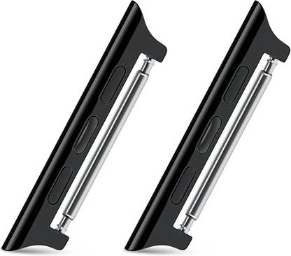 HOURSTAR Black Metal Watch Band Adapter/Clasp/Connector for Watch Models. No Screws or Screwdriver Needed and Super Easy to Install - 42mm Smart Watch Strap