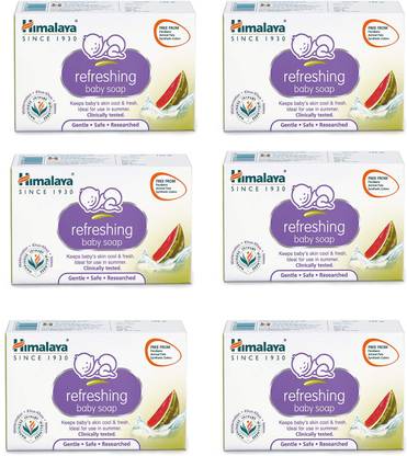 HIMALAYA PACK OF SIX Refreshing baby soap 125gm x 6 = 750gm