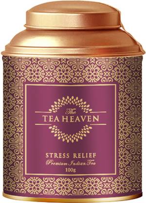 THE TEA HEAVEN Stress relief Lavender Tea(Wellness Tea) | Tea Gift Pack-Promotes better sleep-100 % Organic ingredients- 100 grams(50 cups) Tea Tin