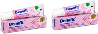 Denofit Denture Adhesive Cream 25g Pack 2 Toothpaste
