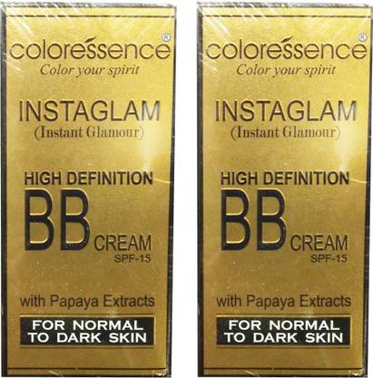 COLORESSENCE Instaglam High Definition BB Cream SPF-15 (Pack Of 2 ) Foundation