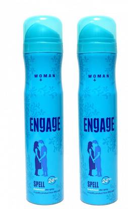 Engage Spell Deodorant Spray Pack of 2 (150ml each) Deodorant Spray - For Women