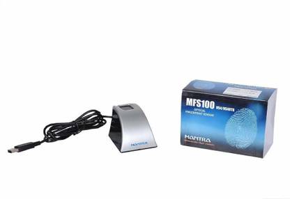 YUKONICS Mantra MFS 100 Biometric Fingerprint USB Device With 1 Year RD Service Time & Attendance, Payment Device, Access Control