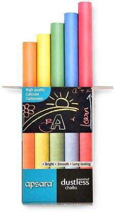 APSARA Colourful Dustless Chalk (100 Sticks) NA Dustless Chalks