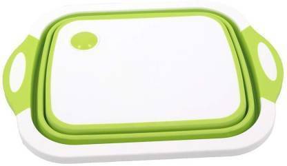 Kiera Chopping board with drainer vegetable cutters pad,Plastic Cutting Chopping Board Plastic, Silicone Cutting Board