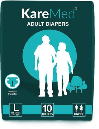 Kare Med Adult Diapers Medium 10 Count Adult Diapers - L