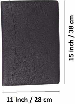 AmazingHind Leatherette 2 Ring Premium File Folders For Certificates with 20 Leafs Document Folder