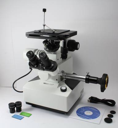 Hoverlabs INVERTED METALLURGICAL MICROSCOPE WITH TRINOCULAR PHOTOMICROGRAPHY ATTACHMENT