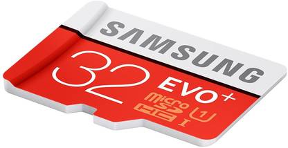 SAMSUNG 32GBHDCARDMEMORYY Evo plus 32 GB MicroSDHC Class 10 95 MB/s  Memory Card Compatible with Mobile, Camera, Gaming Console, Tablet