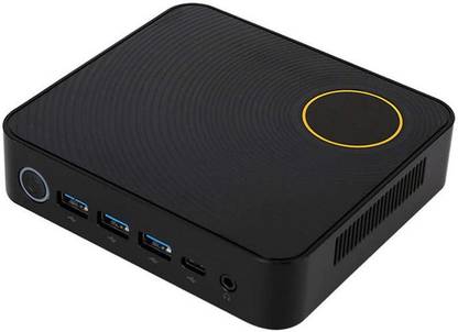 ECS Mini PC, 4GB RAM, 64GB eMMC, Intel HD Graphics 500, 4K UHD Display, Dual LAN, WiFi, Bluetooth, 3xUSB 3.0, 1xHDMI, 1x mini DP, 1x Type C, Win 10 Pro - Windows 10, Intel Celeron N3450 Quad Core, Intel Celeron N3450 Quad Core, 4 DDR3, 64 GB eMMC Mini PC