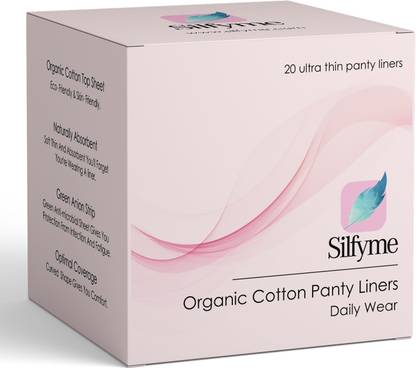 silfyme 100% Organic Biodegradable Panty Liners For Daily Use Pantyliner