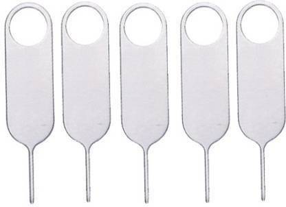 BUMTECH ( 5 pcs ) Sim Card Tray Pin Eject Removal Tool Needle Opener Ejector Sim Adapter (Steel) Sim Adapter