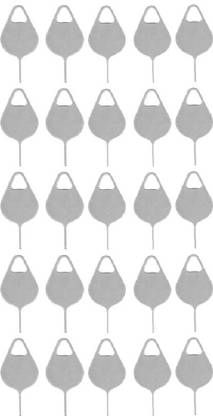BUMTECH 25 pcs Mobile Sim Ejector pin Tools Tray Holder Opener (Steel) Sim Adapter