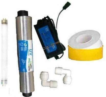 Aqua Filter RO Service UV Chamber + UV Lamp + UV Adapter + UV Elbow + Taflon Tape Solid Filter Cartridge