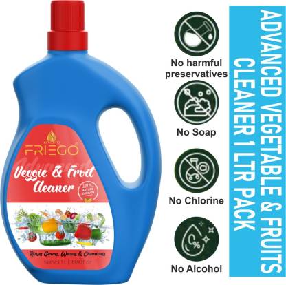 Friego Veggie Cleaner - Fruits & Vegetables Washing Liquid| Wash Away Pesticides & Germs