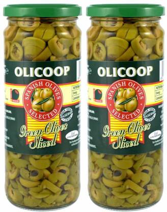 Olicoop Green Sliced Olives |Product Of Spain Olives