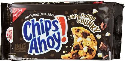 Chips Ahoy Nabisco White Fudge Chunky Big Chocolate Chunk Cookies Cookies Biscuit