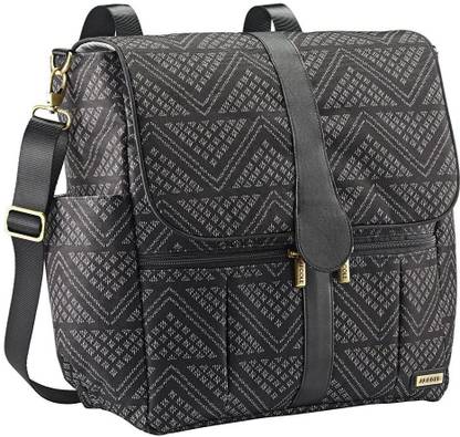 JJ Cole Backpack Diaper Bag with No Slip Grips and Multiple Pockets Backpack Diaper bag