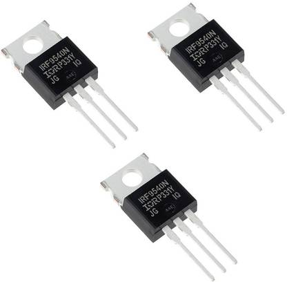 RENMAX IRF9540N MOSFET P-Channel TO220 (3Pcs) Electronic Components Electronic Hobby Kit