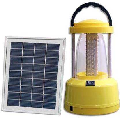 SOLAR UNIVERSE INDIA ABS Plastic Solar LED Lantern with Solar Panel, Electricity Charger & Mobile Charger 3 hrs Lantern Emergency Light