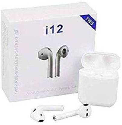 Kabeer enterprises TWS-I12 Twins Bluetooth Wireless Headset with mic K17 Bluetooth