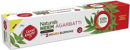 Good Knight Naturals Neem Agarbatti, Anti-Mosquito Sticks (Pack of 70 ), Natural Fragrance, Low Smoke NEEM AND TURMERIC
