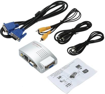 galaxy retail vga to av converter(Composite Video TV VGA/S-video/Composite RCA/ AV to VGA Converter) Media Streaming Device