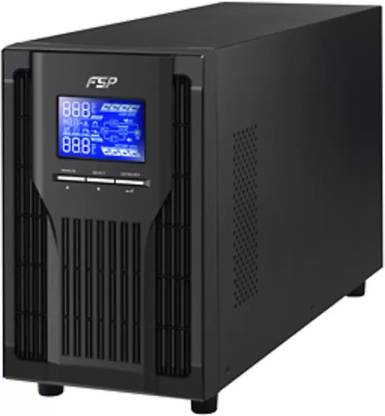 FSP Technology Inc FSP Champ 1KVA online UPS without Battery FSP Champ 1KL 220 V Online/double-conversion Tower Model UPS with Overload Protection with Digital Display 3 Outlet Plugs