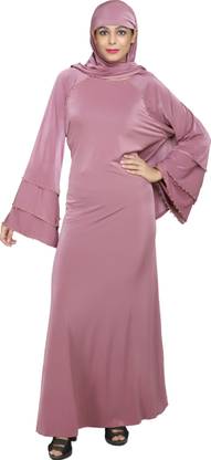 ZAM zam cloth house Cotton Blend Solid Burqa